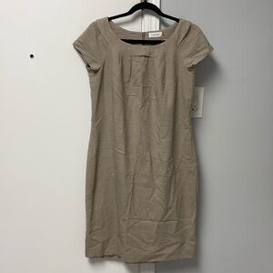 Calvin Klein Tan Short Sleeve Dress